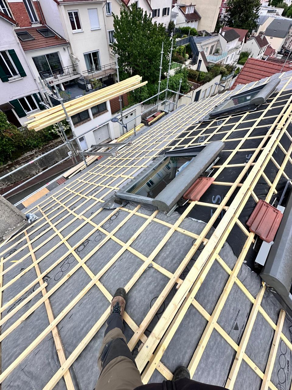 Réalisation FRANCE TOITURE HABITAT — couvreur zingueur à Herblay (95)